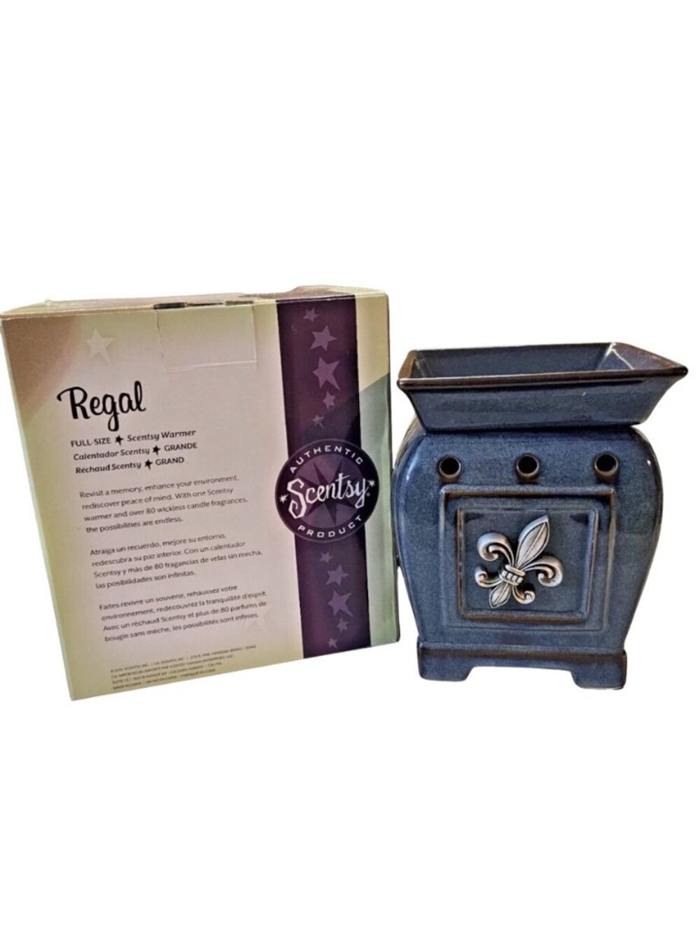Scentsy Regal Full-Size Warmer With Base & 25-Watt Bulb Authentic Product Decora